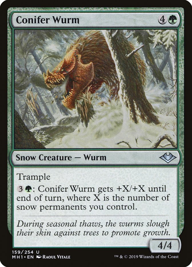 Conifer Wurm [Modern Horizons] | Yard's Games Ltd