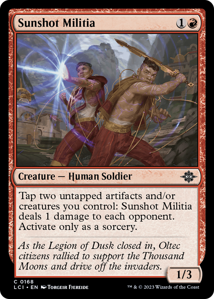 Sunshot Militia [The Lost Caverns of Ixalan] | Yard's Games Ltd