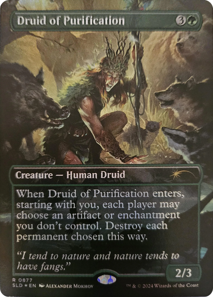 Druid of Purification (Rainbow Foil) [Secret Lair Drop Series] | Yard's Games Ltd