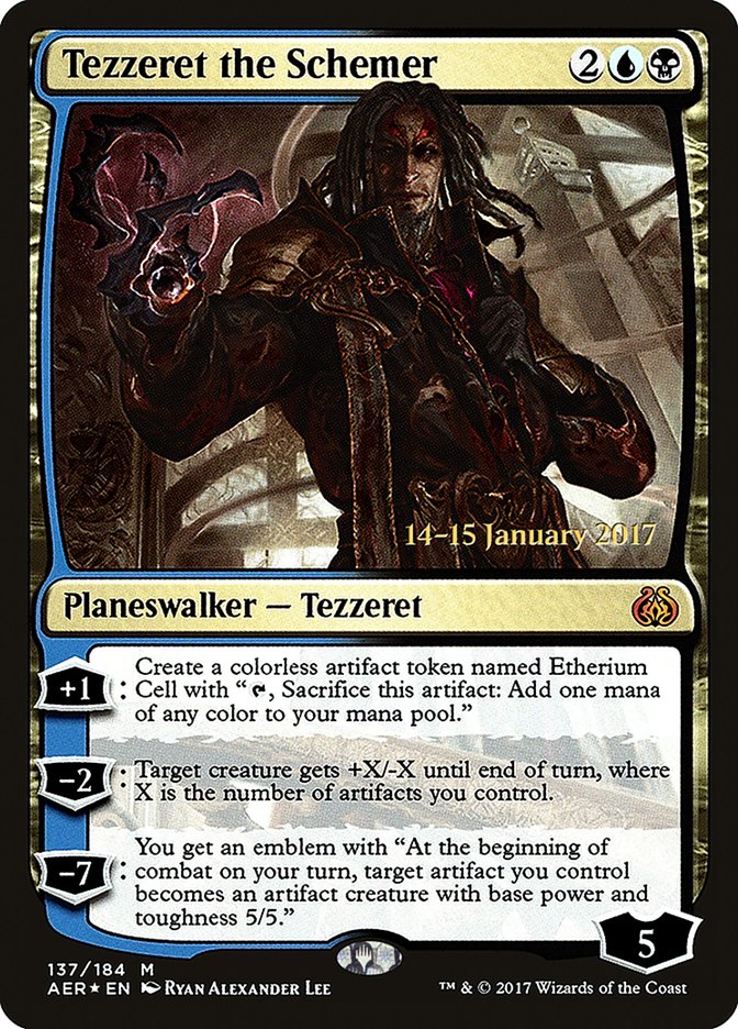 Tezzeret the Schemer [Aether Revolt Prerelease Promos] | Yard's Games Ltd