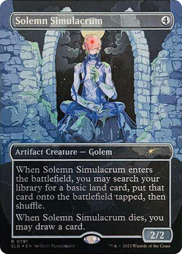 Solemn Simulacrum (0791) (Borderless) [Secret Lair Drop Series] | Yard's Games Ltd