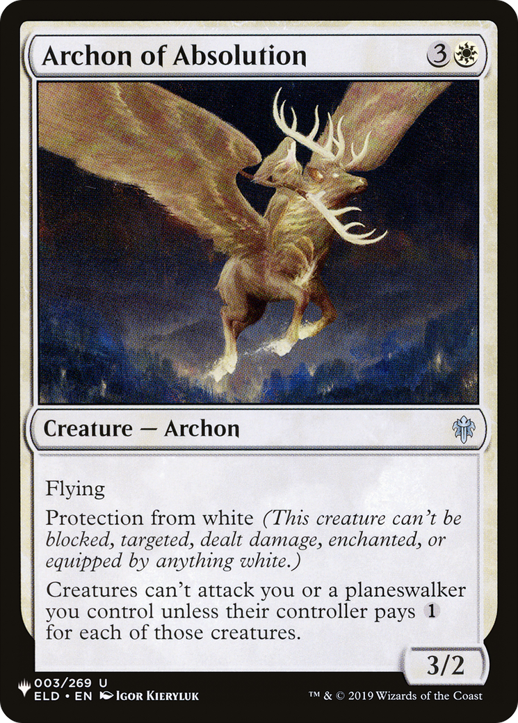 Archon of Absolution [The List Reprints] | Yard's Games Ltd