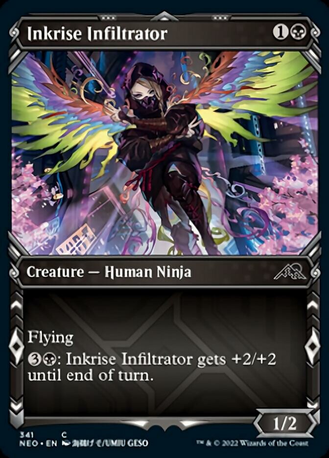 Inkrise Infiltrator (Showcase Ninja) [Kamigawa: Neon Dynasty] | Yard's Games Ltd