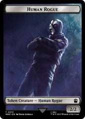 Human Rogue // Beast Double-Sided Token [Doctor Who Tokens] | Yard's Games Ltd