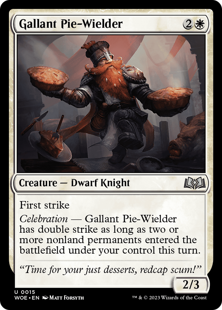 Gallant Pie-Wielder [Wilds of Eldraine] | Yard's Games Ltd