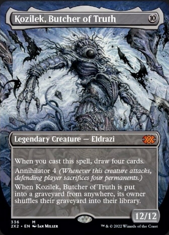 Kozilek, Butcher of Truth (Borderless Alternate Art) [Double Masters 2022] | Yard's Games Ltd