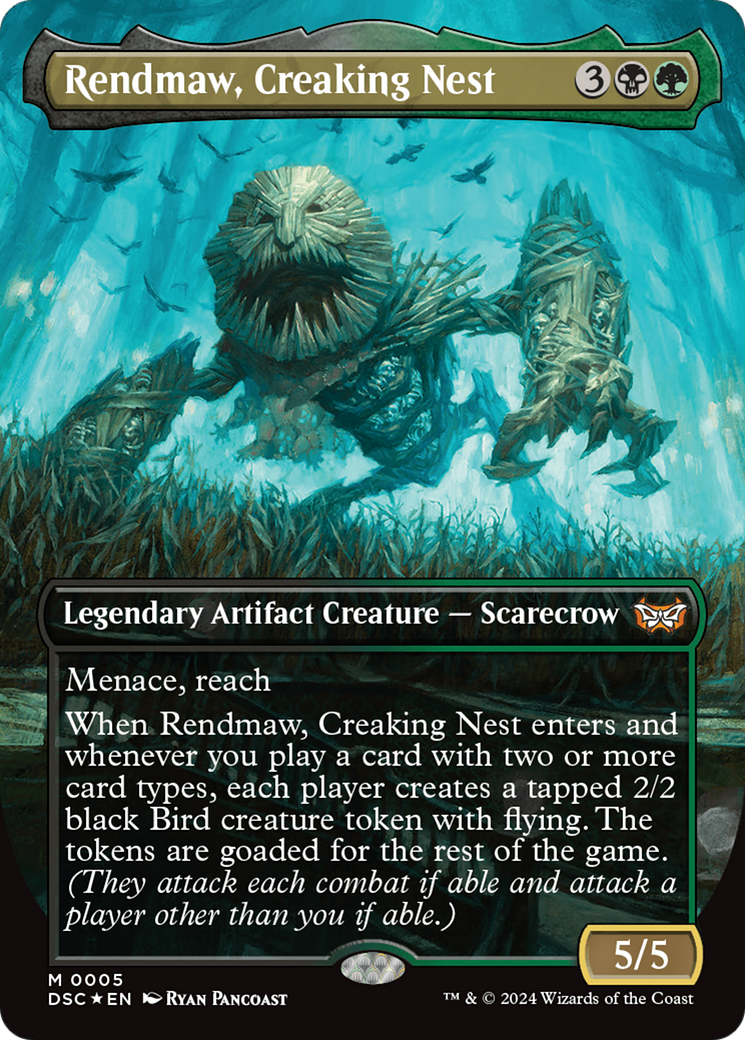 Rendmaw, Creaking Nest (Borderless) [Duskmourn: House of Horror Commander] | Yard's Games Ltd