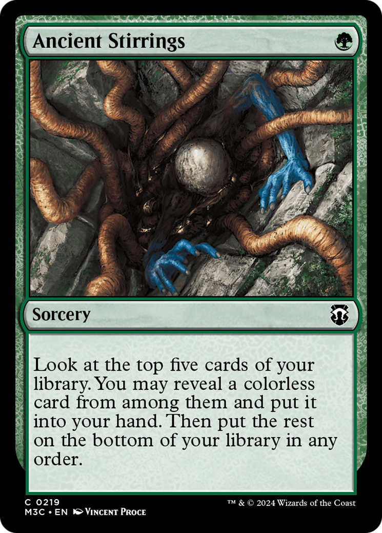 Ancient Stirrings (Ripple Foil) [Modern Horizons 3 Commander] | Yard's Games Ltd