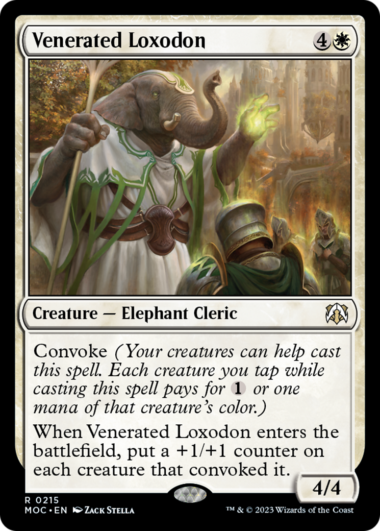 Venerated Loxodon [March of the Machine Commander] | Yard's Games Ltd