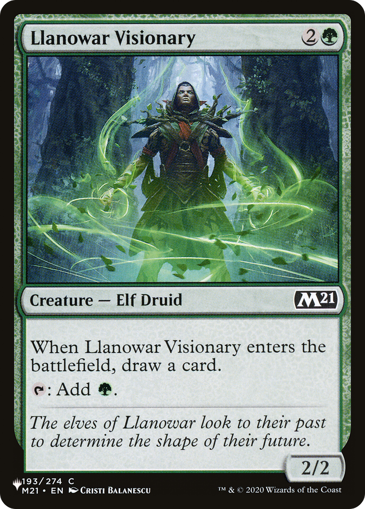 Llanowar Visionary [The List] | Yard's Games Ltd