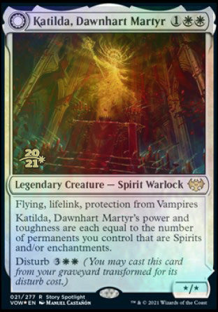 Katilda, Dawnhart Martyr // Katilda's Rising Dawn [Innistrad: Crimson Vow Prerelease Promos] | Yard's Games Ltd