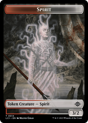 Vampire // Spirit Double-Sided Token [The Lost Caverns of Ixalan Tokens] | Yard's Games Ltd