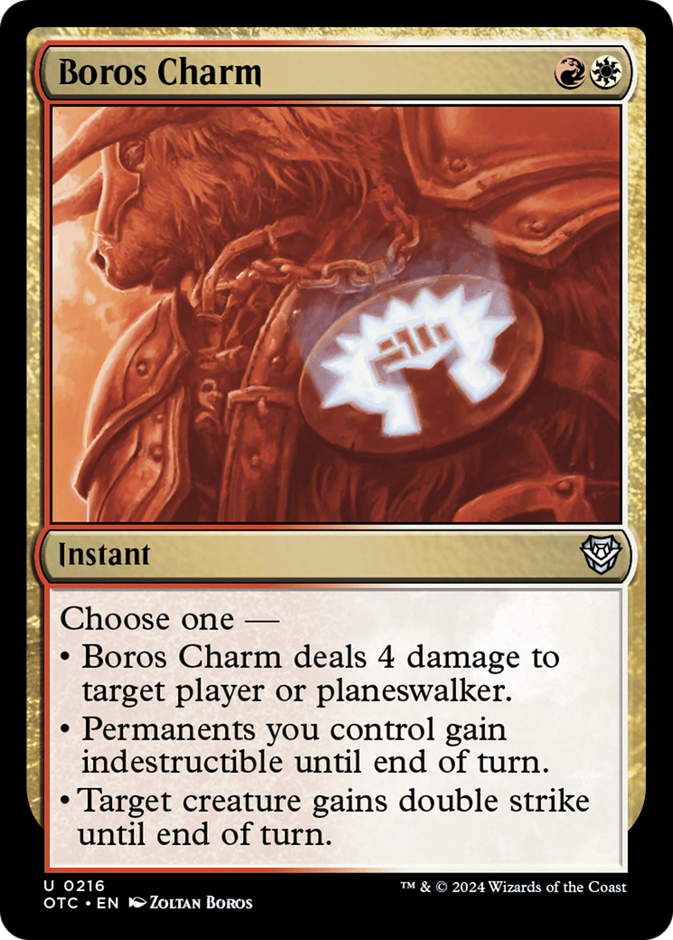 Boros Charm [Outlaws of Thunder Junction Commander] | Yard's Games Ltd