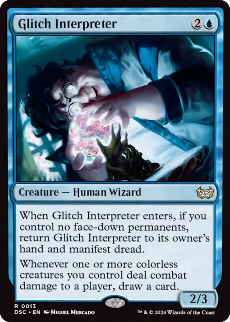 Glitch Interpreter (Extended Art) [Duskmourn: House of Horror Commander] | Yard's Games Ltd