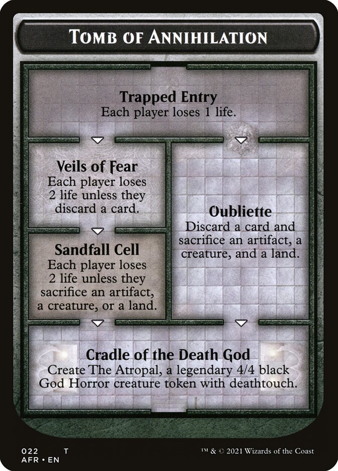 Tomb of Annihilation Token (Oversized) [Oversize Cards] | Yard's Games Ltd