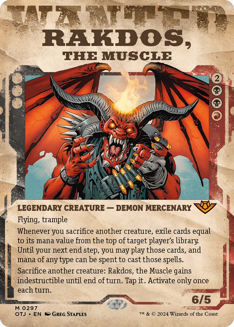 Rakdos, the Muscle (Showcase) [Outlaws of Thunder Junction] | Yard's Games Ltd