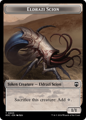 Eldrazi Spawn (Ripple Foil) // Eldrazi Scion Double-Sided Token [Modern Horizons 3 Commander Tokens] | Yard's Games Ltd