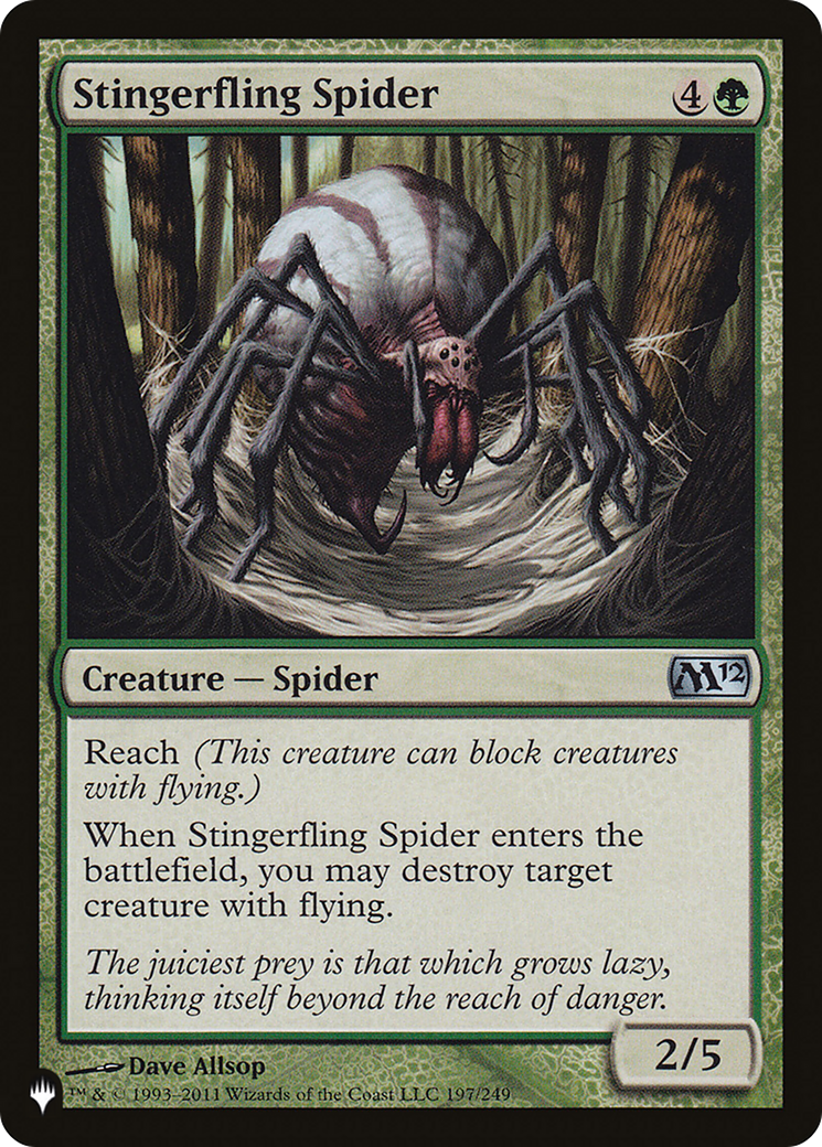 Stingerfling Spider [The List Reprints] | Yard's Games Ltd