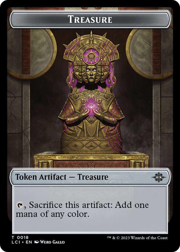 Treasure (0018) // Spirit Double-Sided Token [The Lost Caverns of Ixalan Tokens] | Yard's Games Ltd