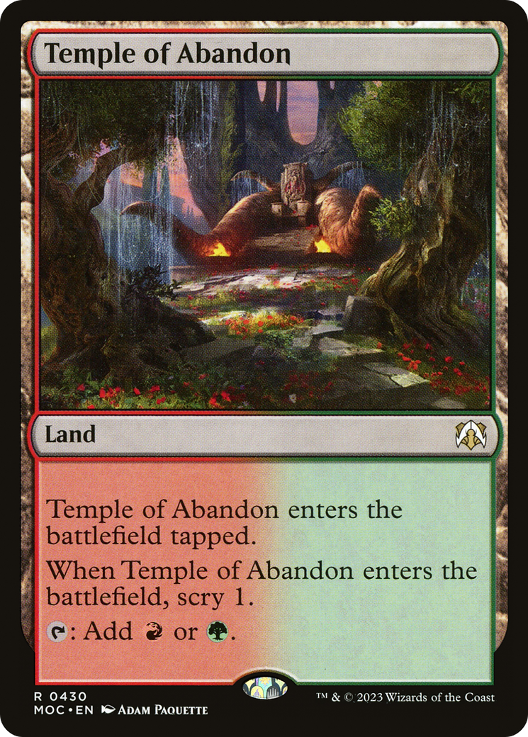 Temple of Abandon [March of the Machine Commander] | Yard's Games Ltd