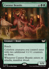 Curator Beastie (Extended Art) [Duskmourn: House of Horror Commander] | Yard's Games Ltd