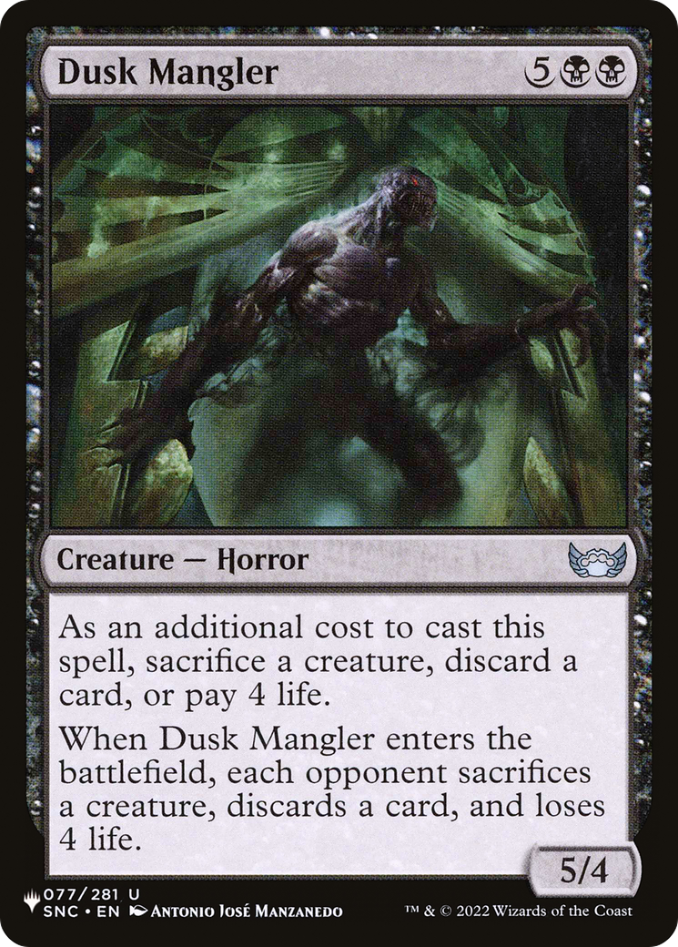 Dusk Mangler [The List] | Yard's Games Ltd