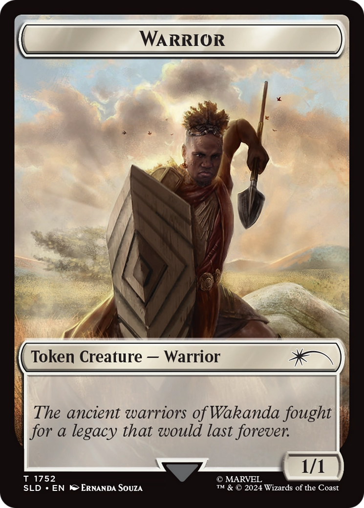 Warrior Token (Rainbow Foil) [Secret Lair Drop Series] | Yard's Games Ltd