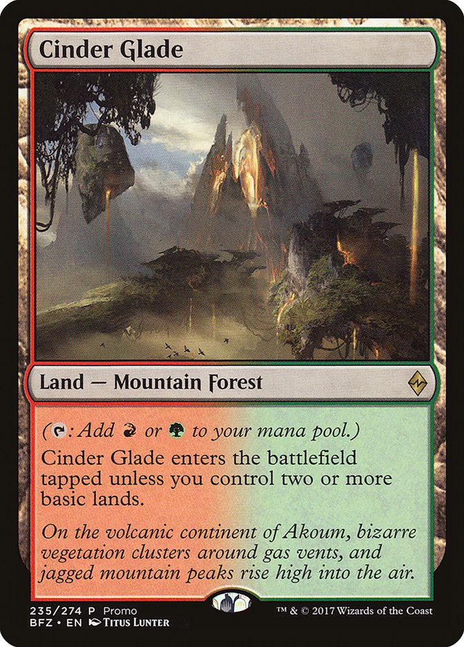 Cinder Glade (Promo) [Standard Showdown Promos] | Yard's Games Ltd