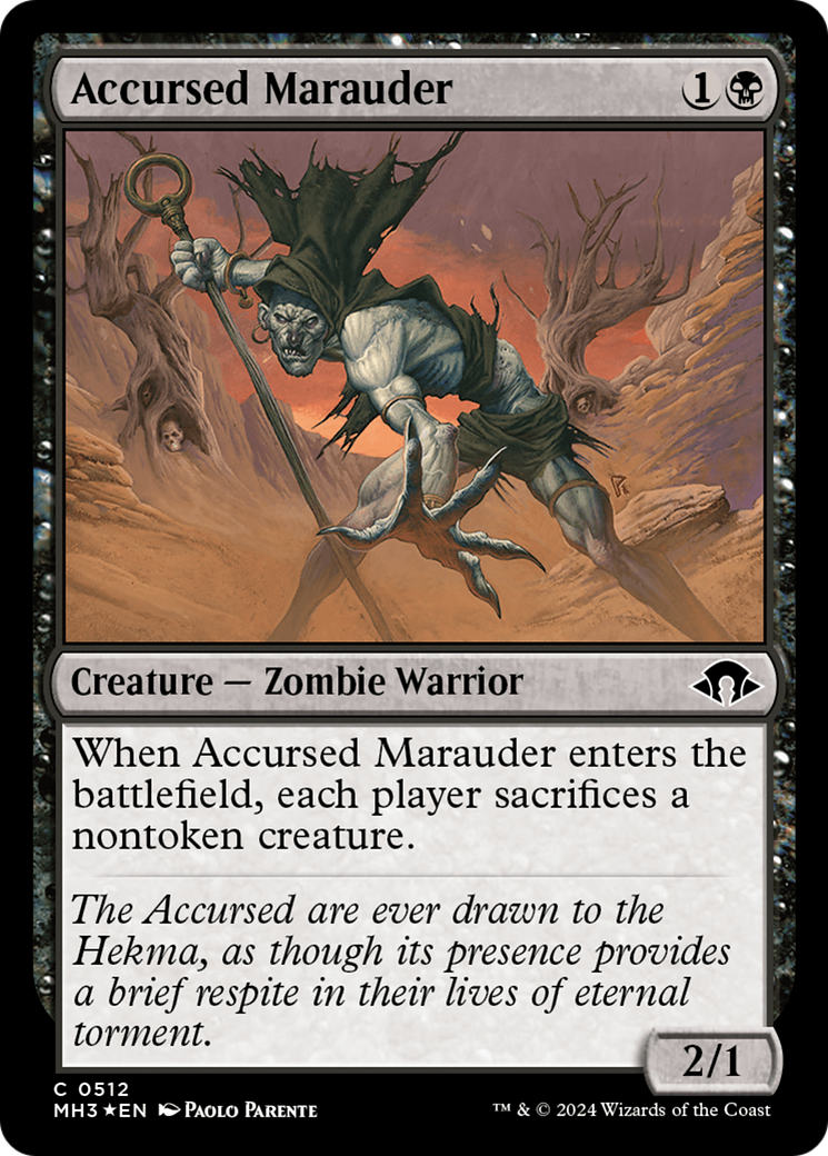 Accursed Marauder (Ripple Foil) [Modern Horizons 3] | Yard's Games Ltd