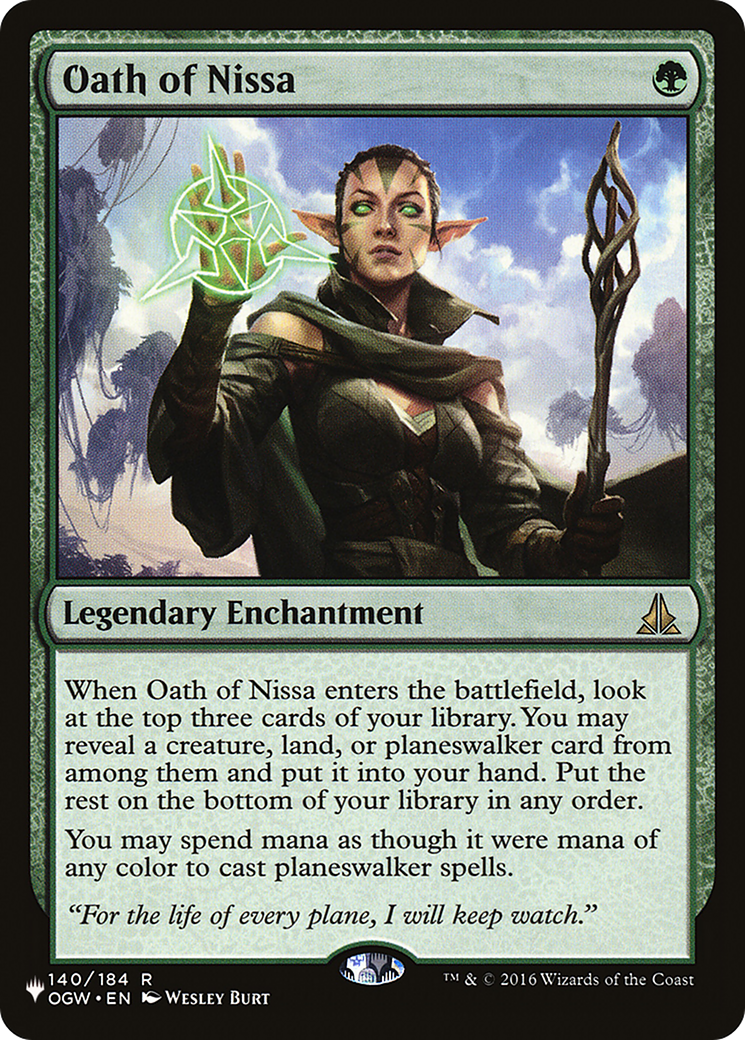 Oath of Nissa [The List] | Yard's Games Ltd