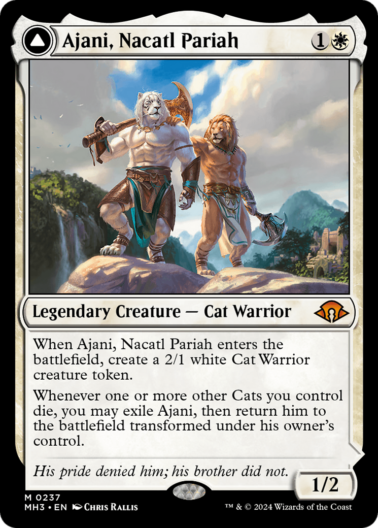 Ajani, Nacatl Pariah // Ajani, Nacatl Avenger [Modern Horizons 3] | Yard's Games Ltd