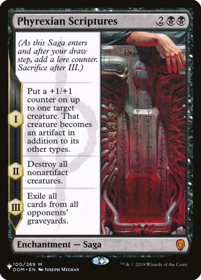 Phyrexian Scriptures [The List] | Yard's Games Ltd