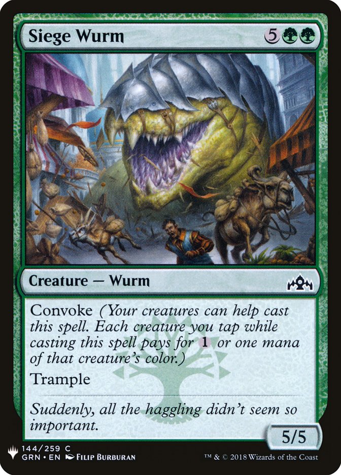 Siege Wurm [Mystery Booster] | Yard's Games Ltd