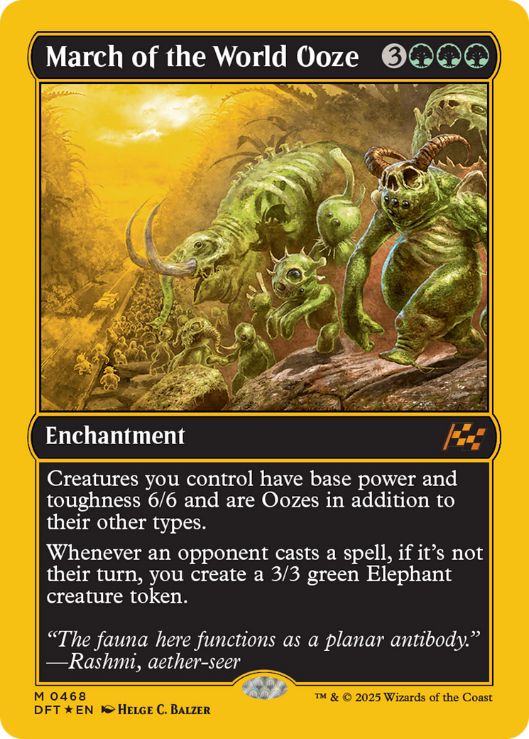 March of the World Ooze (First-Place Foil) [Aetherdrift] | Yard's Games Ltd