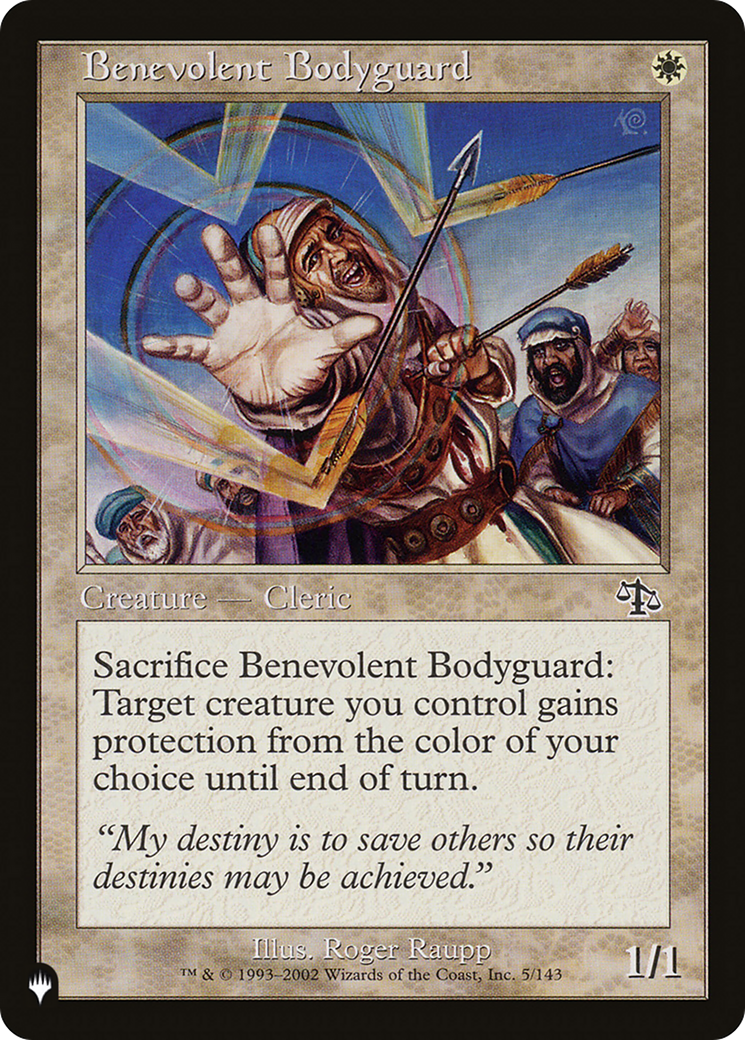 Benevolent Bodyguard [The List] | Yard's Games Ltd