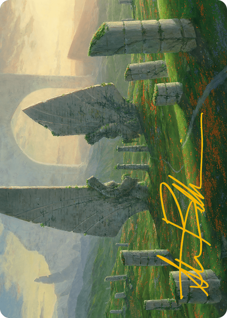 Monumental Henge Art Card (Gold-Stamped Signature) [Modern Horizons 3 Art Series] | Yard's Games Ltd