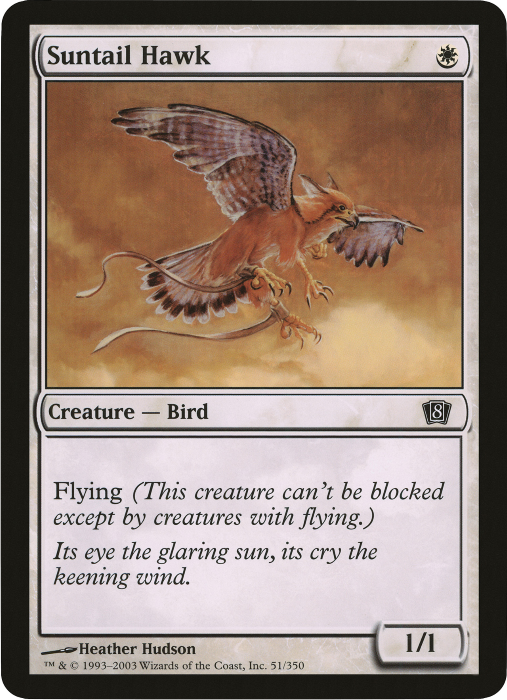 Suntail Hawk (Oversized) [Eighth Edition Box Topper] | Yard's Games Ltd