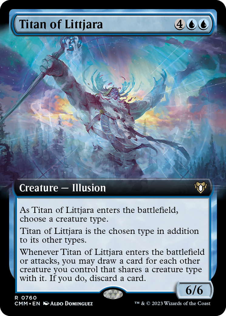 Titan of Littjara (Extended Art) [Commander Masters] | Yard's Games Ltd