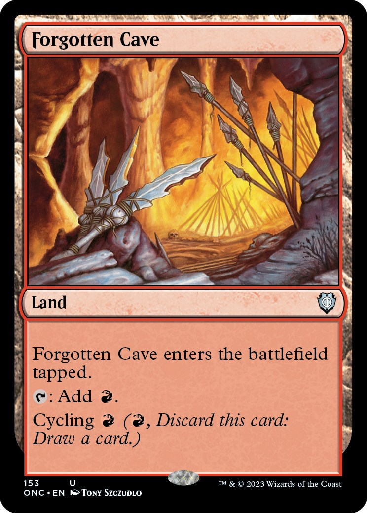 Forgotten Cave [Phyrexia: All Will Be One Commander] | Yard's Games Ltd