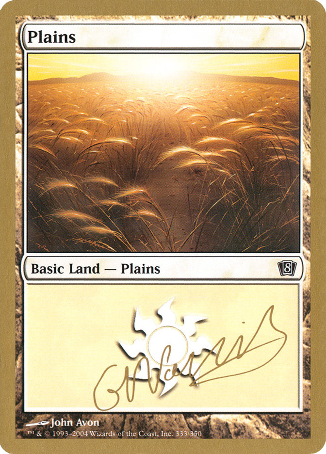 Plains (gn333) (Gabriel Nassif) [World Championship Decks 2004] | Yard's Games Ltd