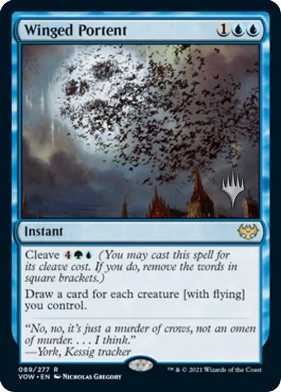 Winged Portent (Promo Pack) [Innistrad: Crimson Vow Promos] | Yard's Games Ltd