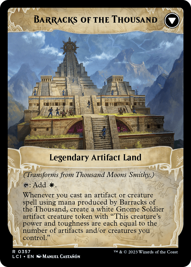 Thousand Moons Smithy (Extended Art) // Barracks of the Thousand [The Lost Caverns of Ixalan] | Yard's Games Ltd