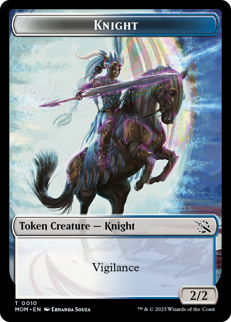 Knight Token [March of the Machine Tokens] | Yard's Games Ltd