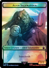 Dalek // Alien Salamander Double-Sided Token (Surge Foil) [Doctor Who Tokens] | Yard's Games Ltd