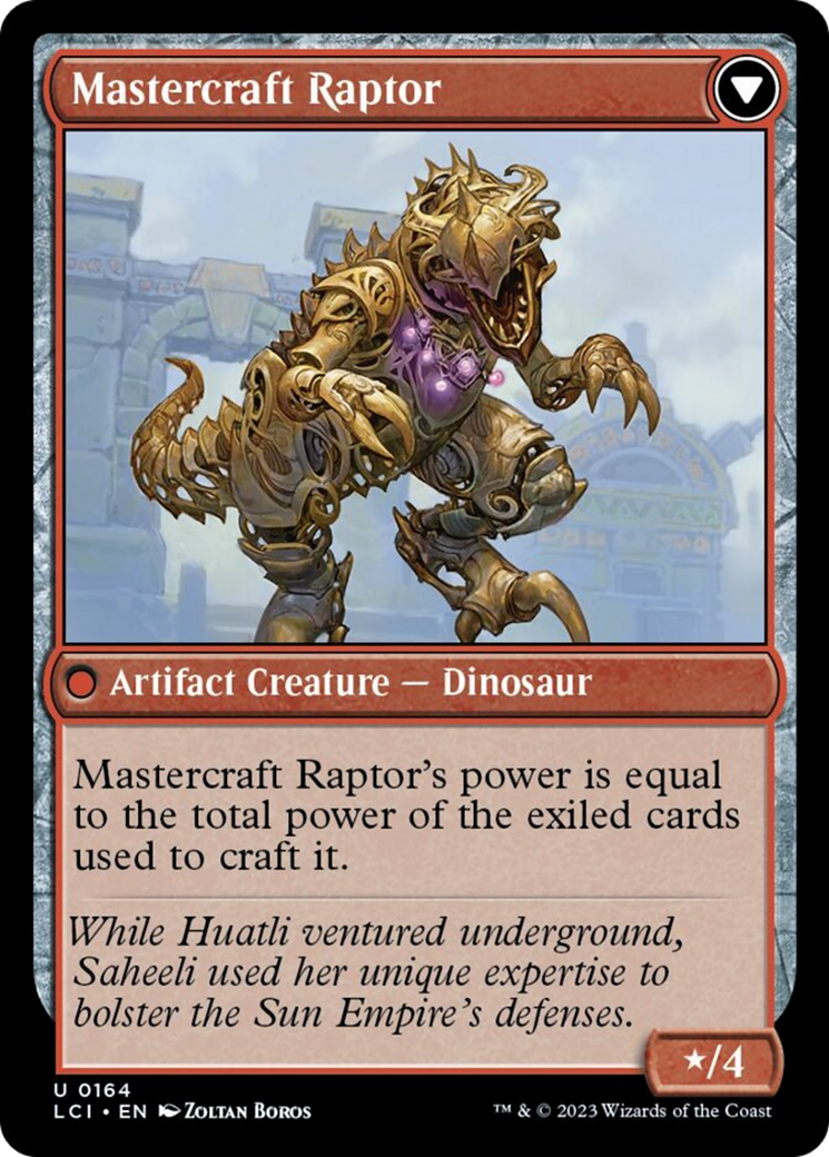 Saheeli's Lattice // Mastercraft Raptor [The Lost Caverns of Ixalan] | Yard's Games Ltd