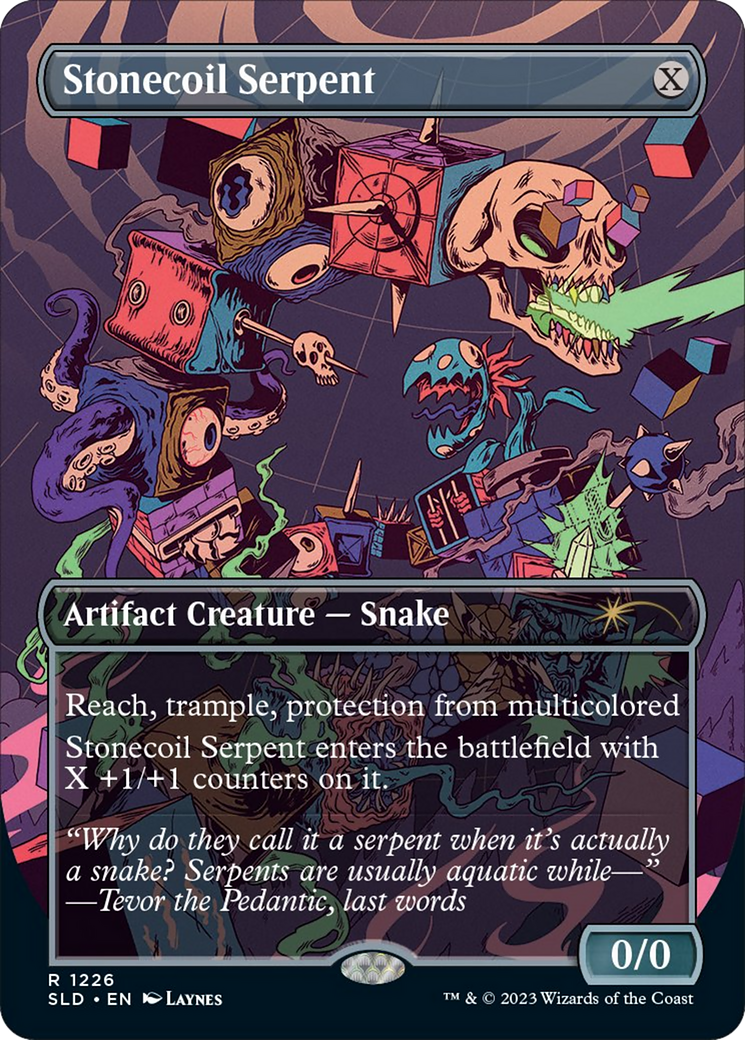 Stonecoil Serpent (Borderless) [Secret Lair Drop Series] | Yard's Games Ltd