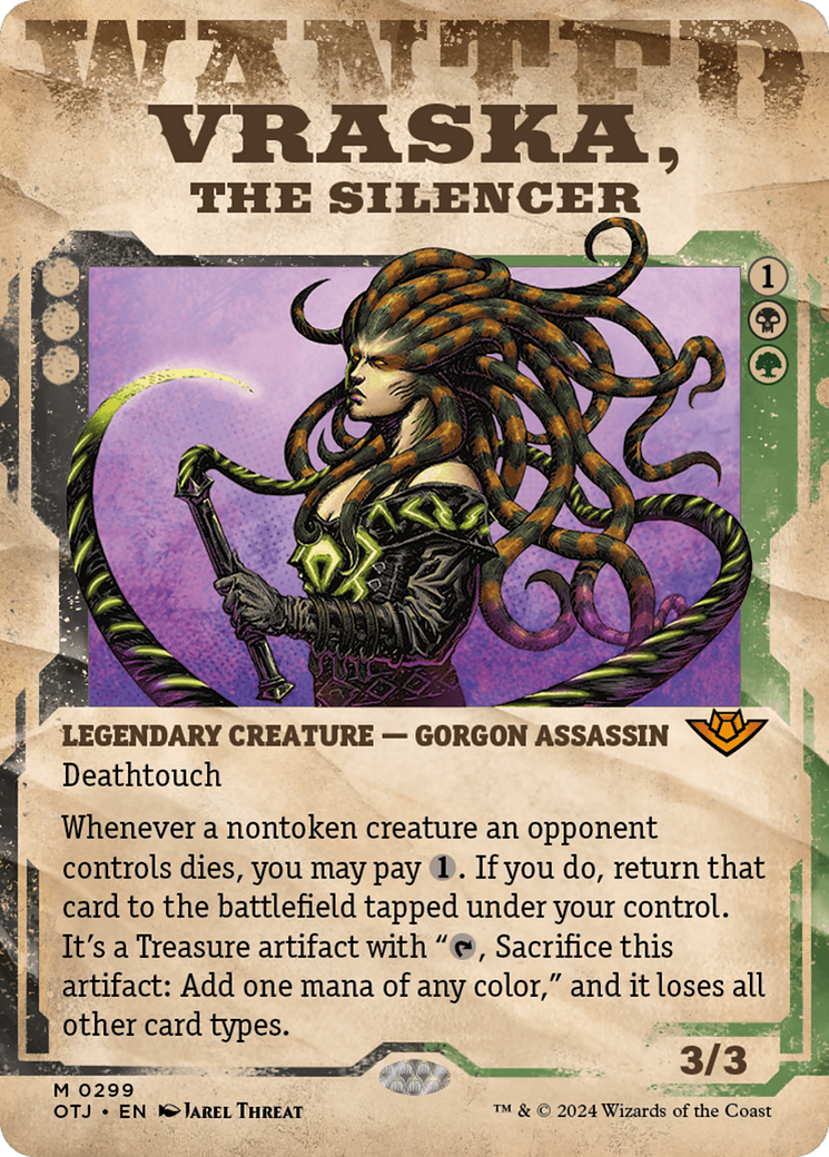 Vraska, the Silencer (Showcase) [Outlaws of Thunder Junction] | Yard's Games Ltd