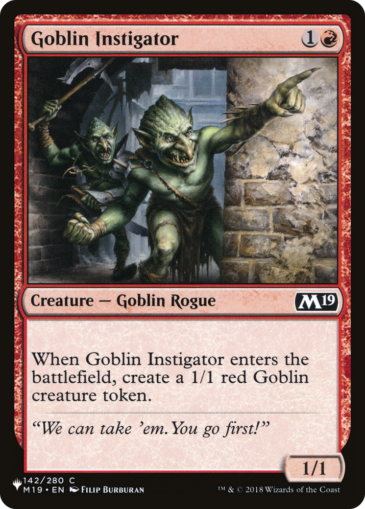 Goblin Instigator [The List] | Yard's Games Ltd