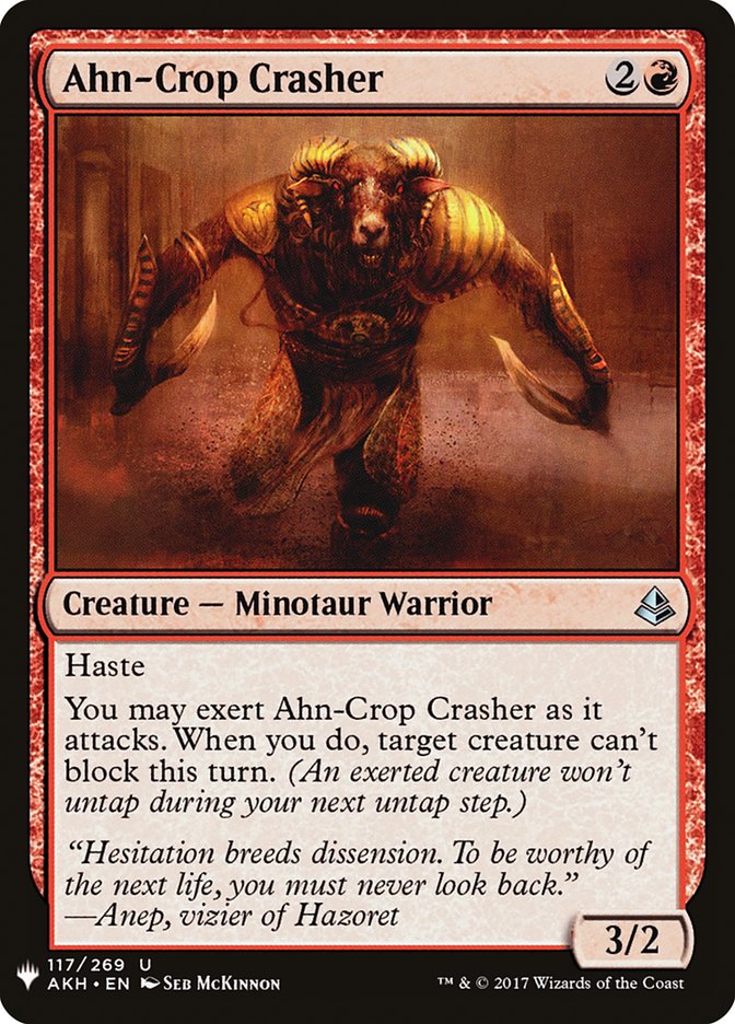 Ahn-Crop Crasher [Mystery Booster] | Yard's Games Ltd