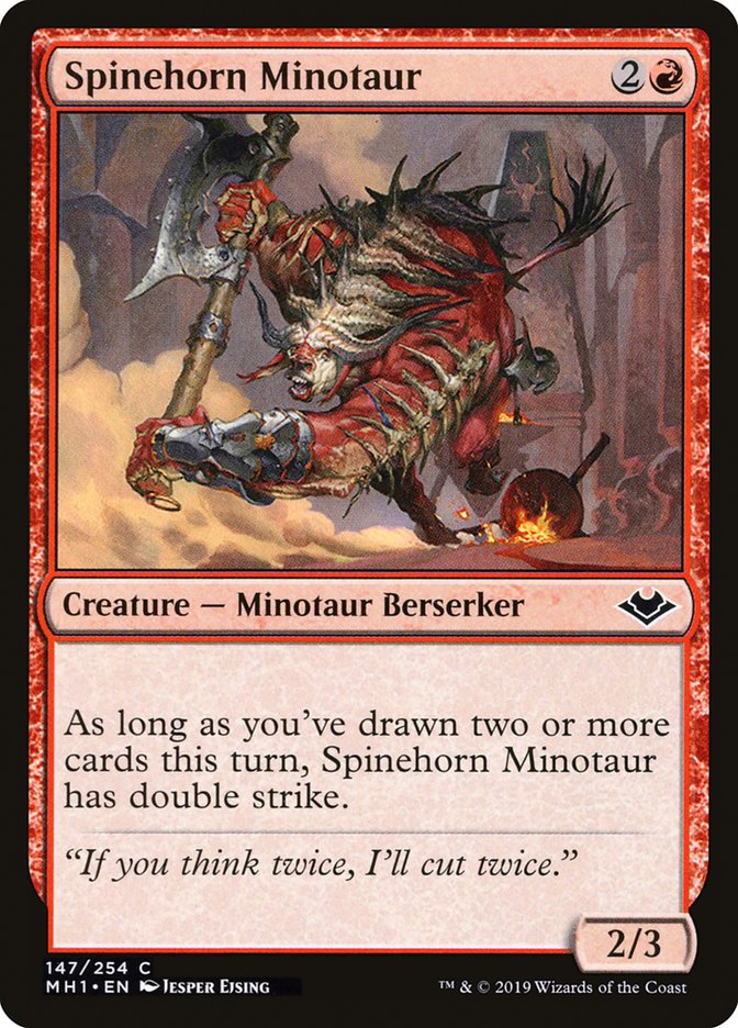 Spinehorn Minotaur [Modern Horizons] | Yard's Games Ltd